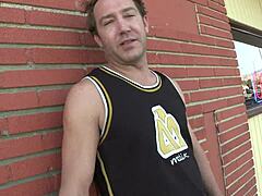 Fucking blonde milf Melanie Monroe in pantyhose, shaved pussy fingered and cumshot.