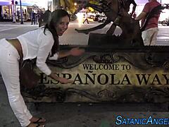 Mature bigtits cougar bounces on big cock in outdoor hardcore anal handjob assfucking with babe