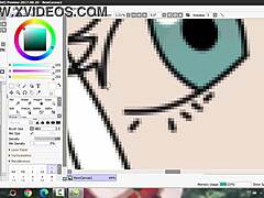 Drawing ecchi upskirt panties in black clover anime hentai style