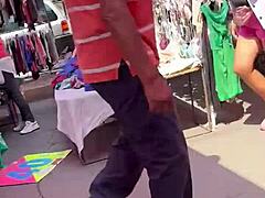 big ass girl at the mexican market