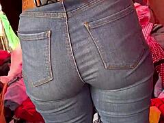 big ass girl at the mexican market