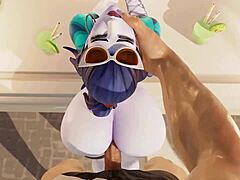 Hey, watch Widowmaker enjoying her French vacations with that monster cock pounding her big ass in European style