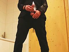 Masturbation In Business Suit Brings Intense Feelings