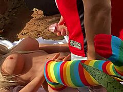 linda uses sex toy on pussy in public solo