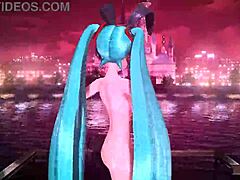 Hatsune Miku in Full Nude Bunny Costume Showing Big Tits and Ass