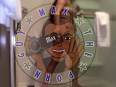 Roxxxie casually shows big tits and ass during sloppy blowjob