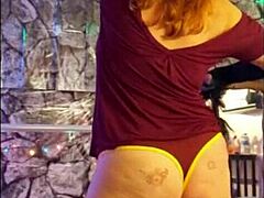 Steffi's hotwife pussy dance with big lips and toys.