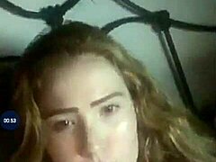 look at this sexy girl sucking with her lesbian friends