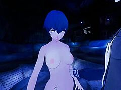 Watch Naoto give a blowjob to cross-dressed V-Kun in this VR erotic roleplay – isn't it hot?