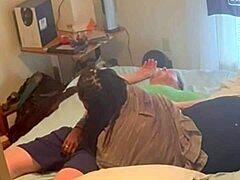 The Ebony Neighbor Came Over For A Homemade Fuck In The Bedroom