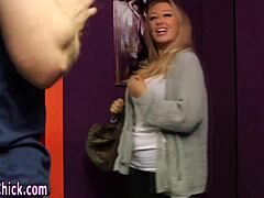 busty blonde domina humiliates and teases cock in high definition 😏