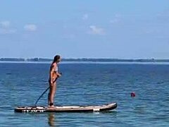 She asks, 'ready for kayak number three on the river?'
