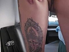 Emy Angel gently touches and rubs her body with passion