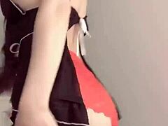 cute girl dancing beautifully