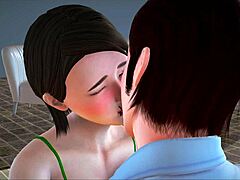 New Family Game With Brunette Amateurs And Small Tits