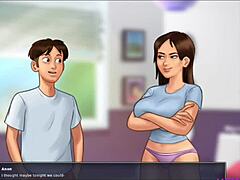 In this family tale, stepmom and stepsis with huge tits get passionately fucked by the young man.