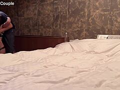 ホテルにデリヘル呼んだらs級美女が降臨！濃厚フェラと亀頭責めからの本番sex　ごっくん　フェラ抜き　手コキ　セクシー　変態　網タイツ　ギャル　巨乳　かわいい　投稿　個人撮影　素人　日本人　えむゆみ