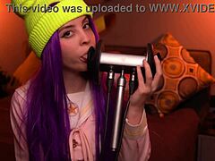 Moona performs asmr ear licking session