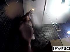 Leya Falcon Showers Off After Dirty Fucking!