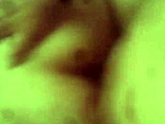 The guy bends his teen girlfriend over and fucks her doggystyle