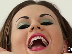 Foxy Doll Gets CUMSHOT On Her Face EATING All The EJACULATE!