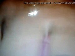 Brown sugar takes dildo deep in shaved pussy