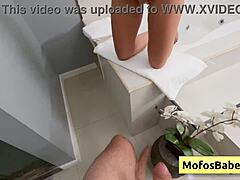 Big natural tits sucking in bathtub with horny brunette latina gaby ortega and jmac 🔥