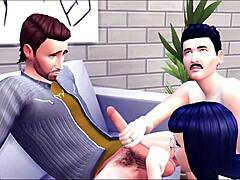 Solo male intriguingly turns into threesome with masturbation and cumshot