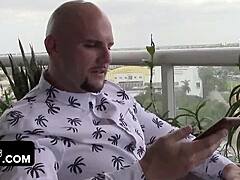 pretty blonde goldie rush rides a huge old cock in hardcore pov