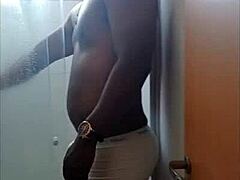 Black Man Shows Huge Cock in Public Outdoor Setting