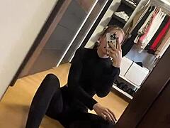 Black Girl Wears Pink Socks For Fetish Soles