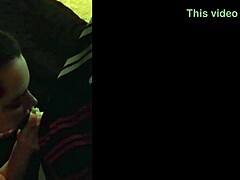 amber welcomes rookie cameraman with her warm mouth in homemade interracial scene