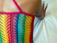 Candie Cross says, Am I a natural? bent over in doggystyle POV.