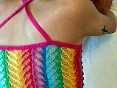 Candie Cross says, Am I a natural? bent over in doggystyle POV.