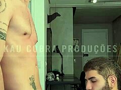 locrios eagerly rides kau cobra's 25cm cock in deepthroat anal passion