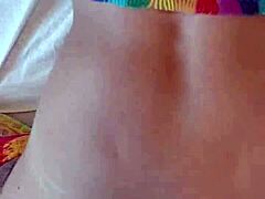 Candie Cross says, Am I a natural? bent over in doggystyle POV.