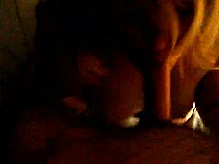 blonde amateur gives a simple blowjob