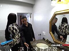 Gorgeous Bethany Tied Up and Banged Rough by Bruno's Monster Cock in Hardcore CFNM!