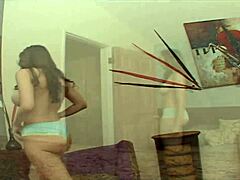 Kelly Divine Rides His BBC Passionately Then Catches Cum On Pierced Tongue