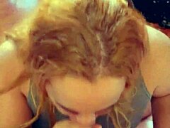 damn this huge 27cm cock is choking me out says travesti neighbor in homemade bareback blowjob with facial cum