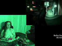 Hey, check out this naked lake house playthrough part 3 with the fat brunette bbw showing off her big tits, big ass, natural tits, glasses, and long hair in the game.