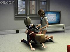 Why does this old man lick my pussy in Sims 4 cuckold scenario?