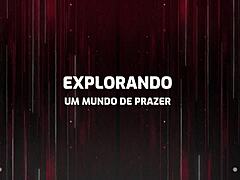 this amateur brunette latina couple starts with blowjob on huge tits then fucks sensually in kitchen to tight pussy creampie