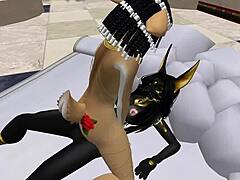 Lady Bastet Of Egypt Uses Her Servant Girl