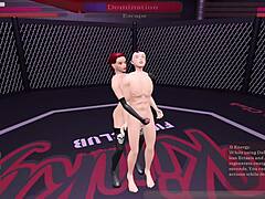 In this kinky fight club match, the loser takes on kat with wild riding