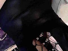 Amateur latina beauty lights up a cigarette in her first time solo homemade session