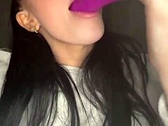 Teen American Exchange Student Indulges In Solo Masturbation With Toys