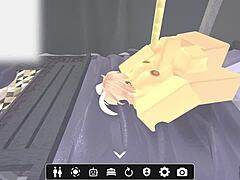 Adorable Blonde with Big Tits and Ass Gets Rough Sex in Game