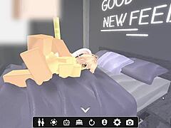 Adorable Blonde with Big Tits and Ass Gets Rough Sex in Game