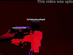 In a wild Roblox scene, the slut whore gets fucked hard in her pussy and ass